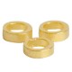 DQ metal closed ring 2mm Gold